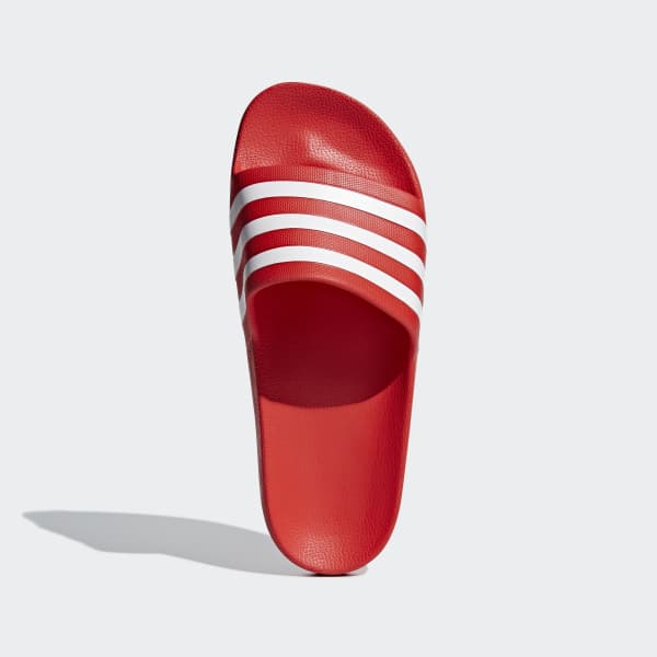 adidas adilette slides women's red