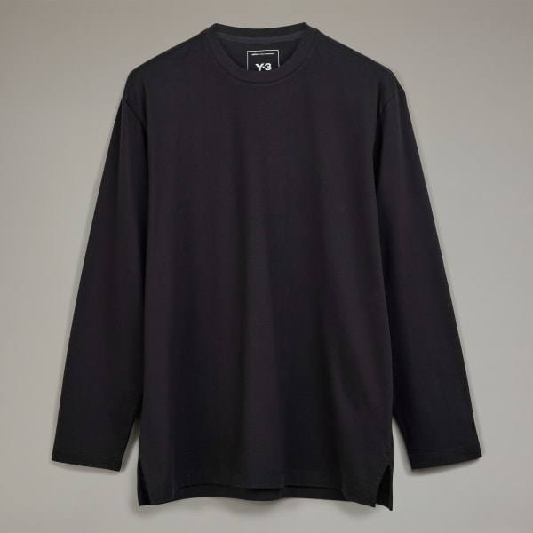 adidas Y-3 Graphic Long Sleeve Tee - Black | Free Shipping
