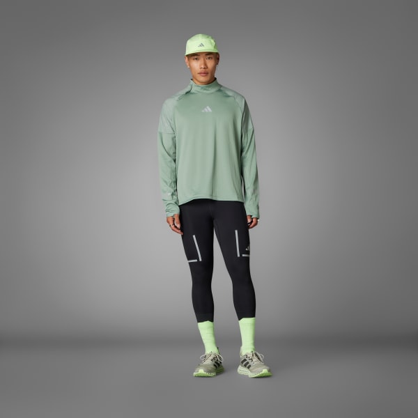 Vert Haut demi-zip réfléchissant Ultimate Hi Vis