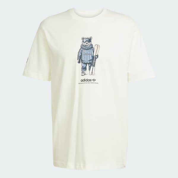 T shirt Winter Sports Ski Bear Graphic