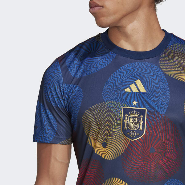 Azul Camiseta Prepartido España UW624