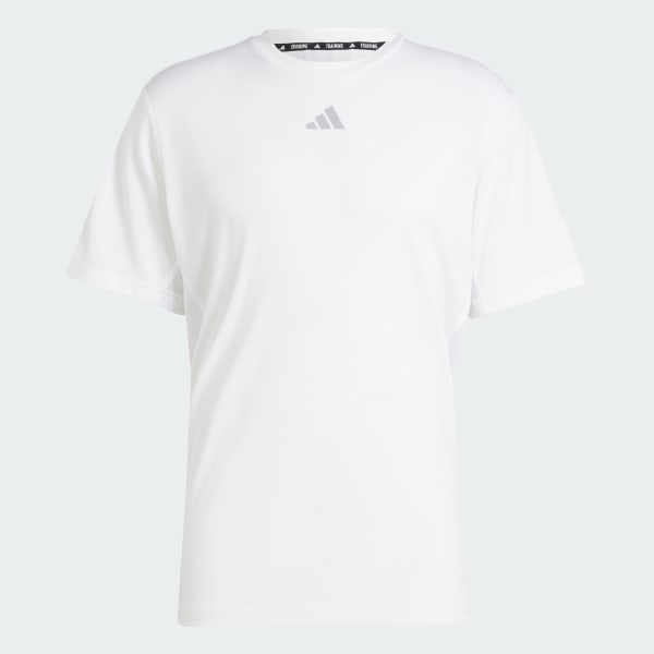 Branco Camiseta Treino HIIT Três Listras