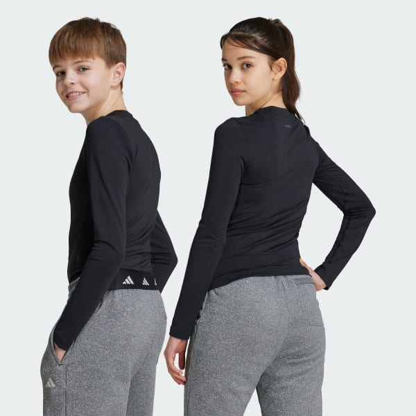 Czerń Koszulka Techfit Long Sleeve Kids