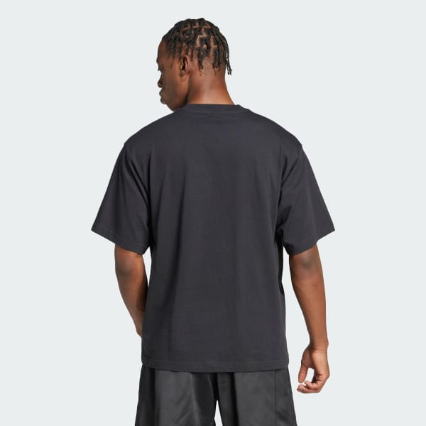 Negro Polera adidas Originals Champions Estampada