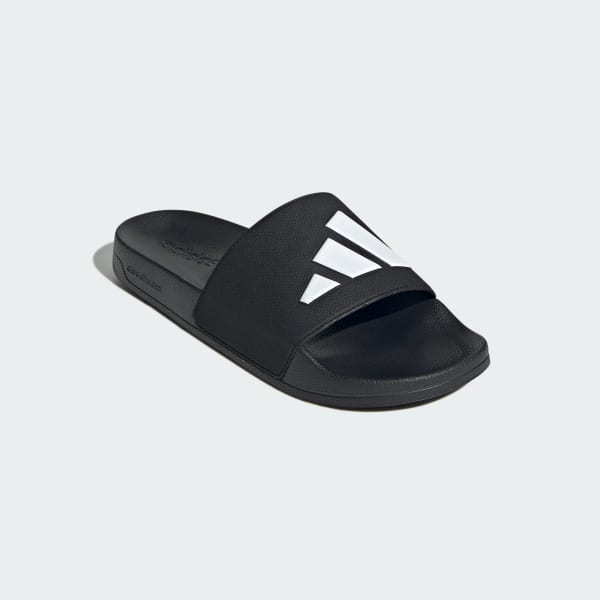 Black Adilette Shower Slides
