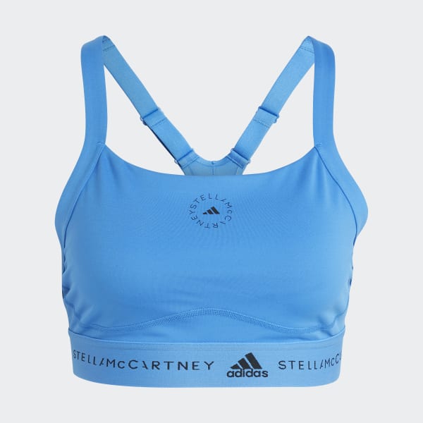 adidas by stella mccartney truepurpose medium support bra - blue