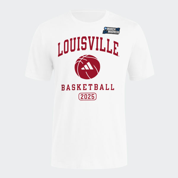 White Louisville March Madness Basketball Shirt