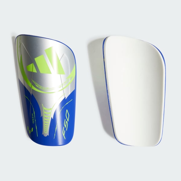 Silver Messi Club Shin Guards