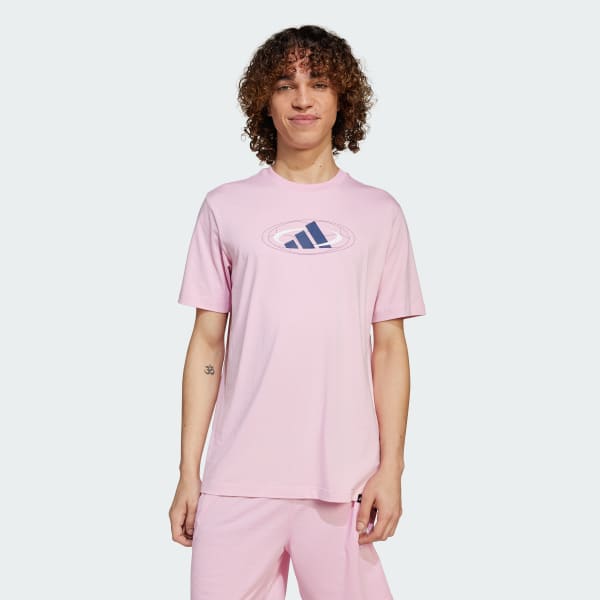 Pink House of Tiro Block Graphic Tee