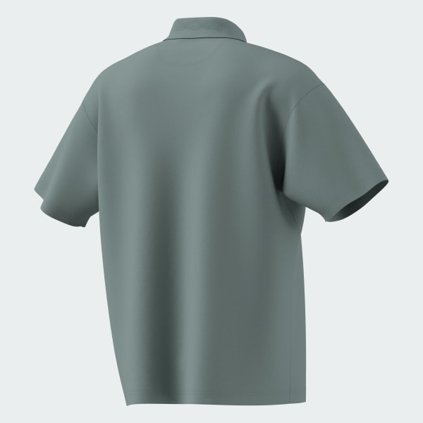 Hijau Polo Shirt Lengan Pendek Essentials Plus Loose Fit Small Logo