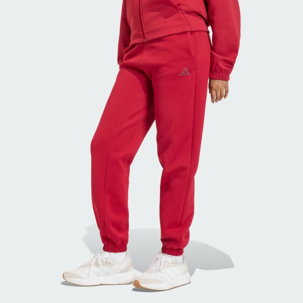 Burgundy Future Icons Small Logo Pants