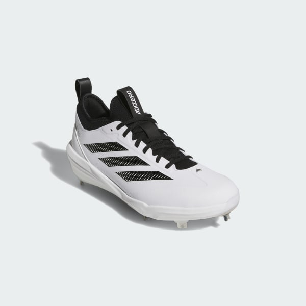 White Adizero Impact 2.0 baseball Cleats