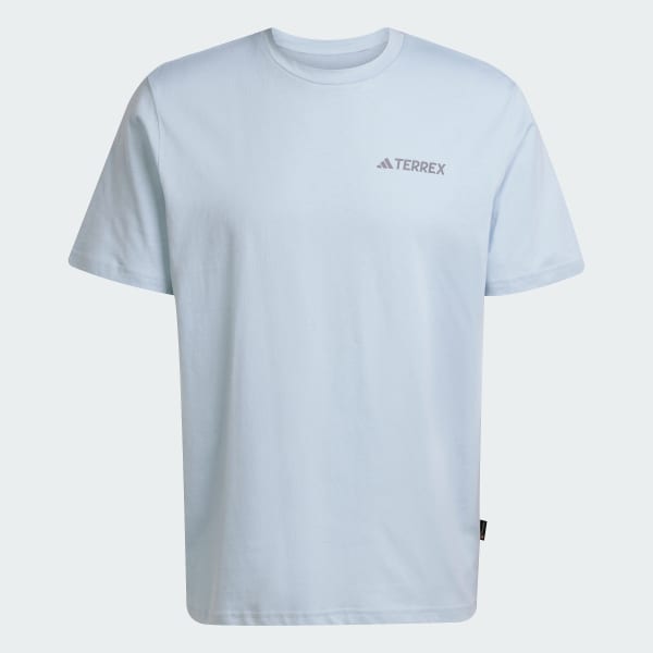 สีน้ำเงิน เสื้อยืดพิมพ์ลาย Polygiene