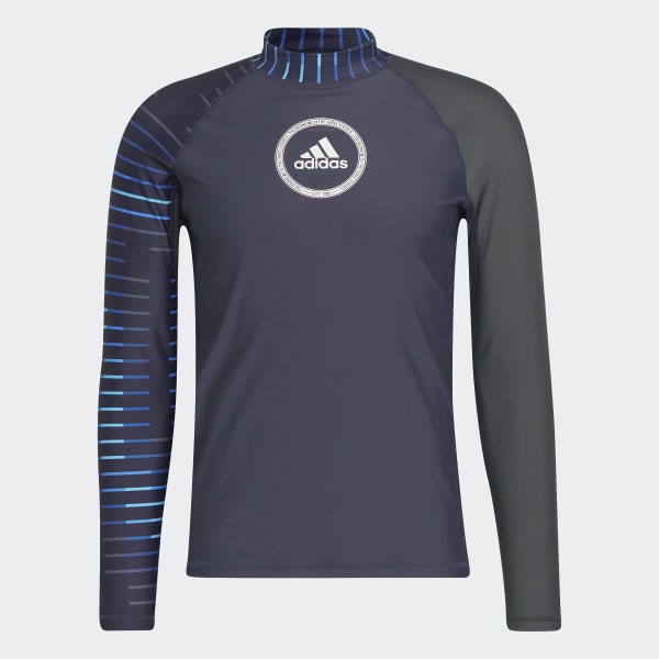 Blue Long Sleeve Rash Guard QU558