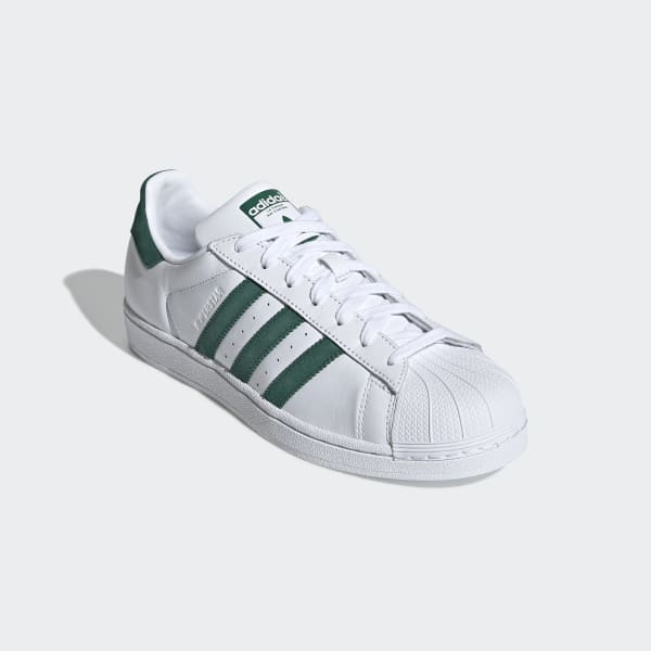 Men's Superstar Cloud White and Green 
