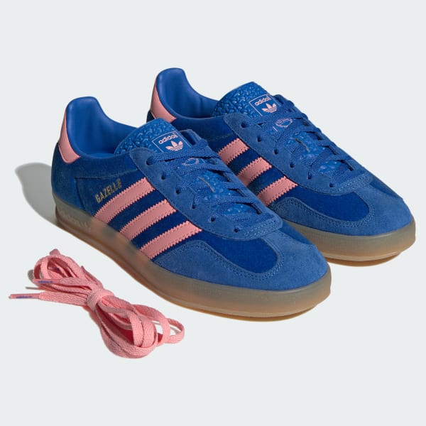 Adidas black and blue gazelle indoor trainers new arrivals