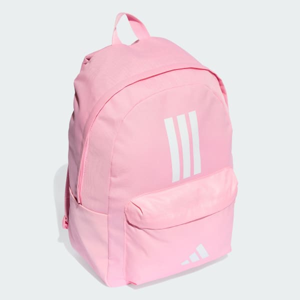 Pink Classic Back-to-School 3-Stripes Backpack