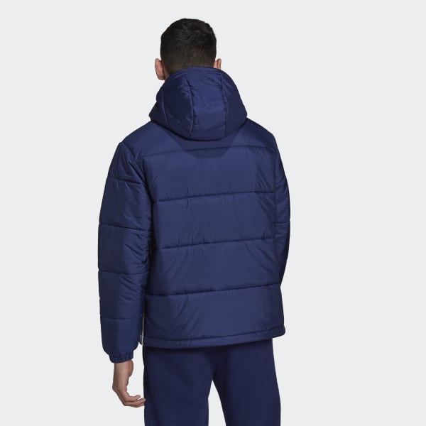 Blue Padded Hooded Puffer Jacket JJW73