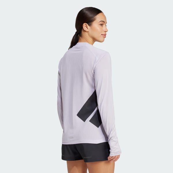 Viola T-shirt Terrex Xperior Climacool+ a maniche lunghe