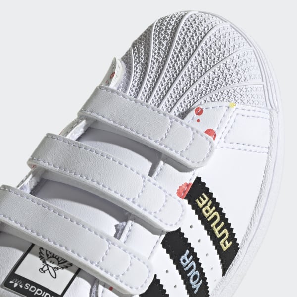 White adidas x Kevin Lyons Superstar Shoes LRY39