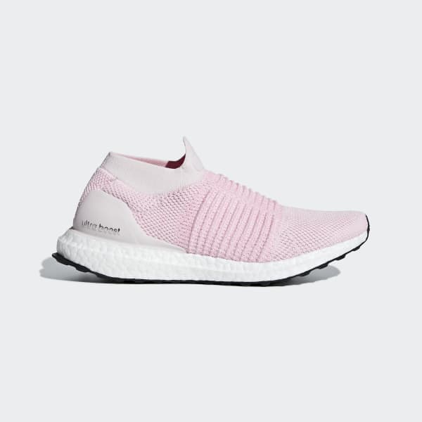 Ultra boost laceless new arrivals pink