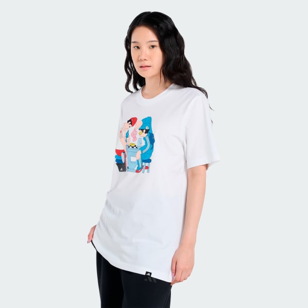 สีขาว เสื้อกราฟฟิกหมากรุกไทย