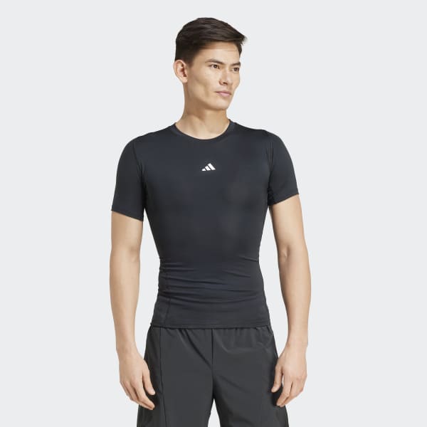 adidas Techfit Compression Training Tee - Blue | Free Shipping
