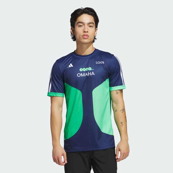 Blue adidas x LOVB Omaha Jersey