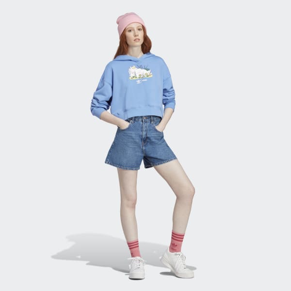 Blue adidas Originals x Moomin Graphic Hoodie