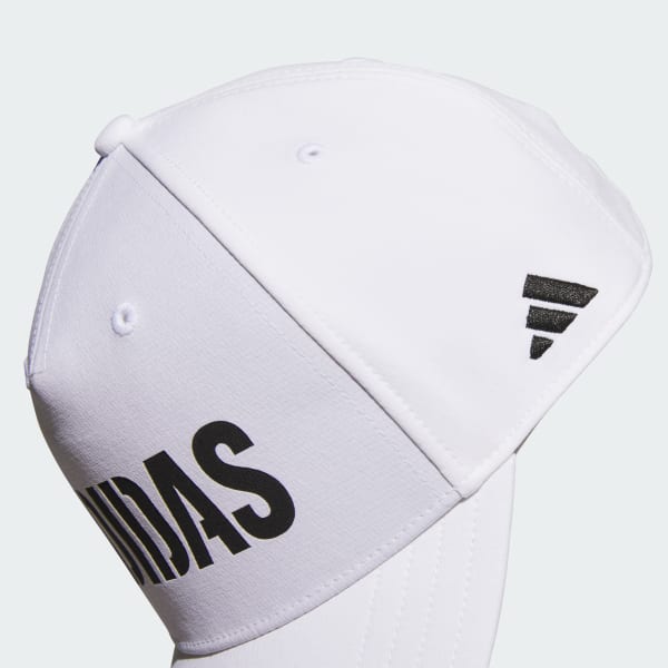 ホワイト 【ゴルフ】レーザーカットロゴキャップ