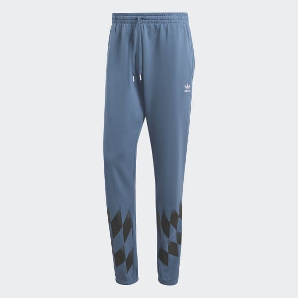 Niebieski adidas Rekive Placed Graphic Sweat Pants VU107
