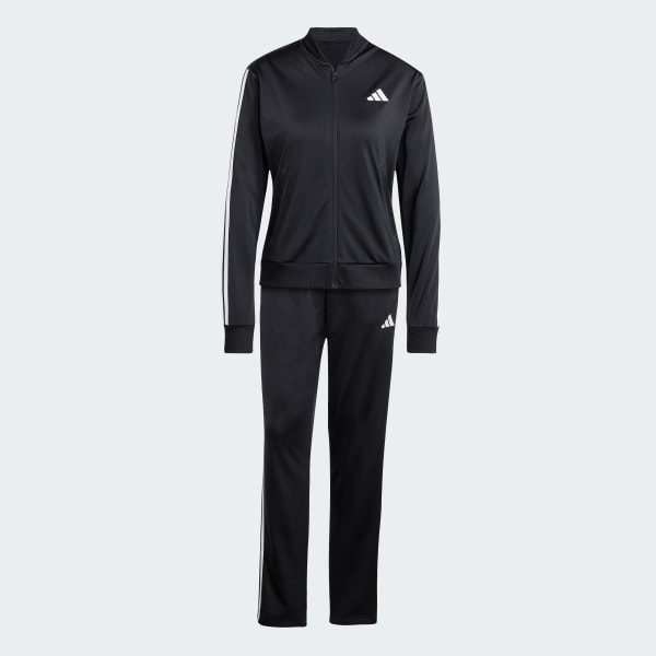 Black Essentials 3-Stripes Track Suit