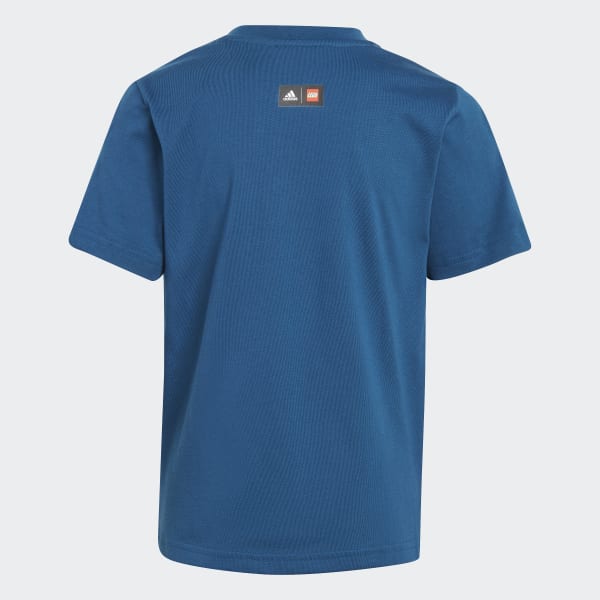 Buy ADIDAS Blue Graphic Cotton Regular Fit Men's T-Shirt