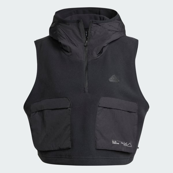 Black City Escape Polar Fleece Vest