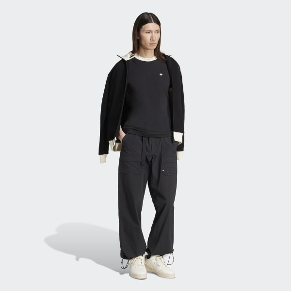 adidas プレミアム　クロシェ　カリ半袖シャツ　Vネックケーブルニットセット adidas プレミアム クロシェ カリ半袖シャツ Vネックケーブル