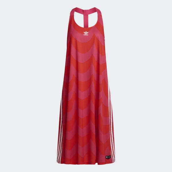 Red Marimekko Midi Tank Dress JDW03