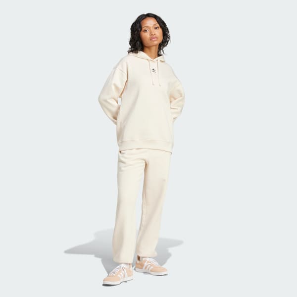 White Essentials Fleece Loose Joggers