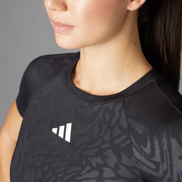 Noir T-shirt imprimé Techfit