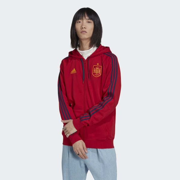 Rood Spanje 3-Stripes Ritshoodie TS902
