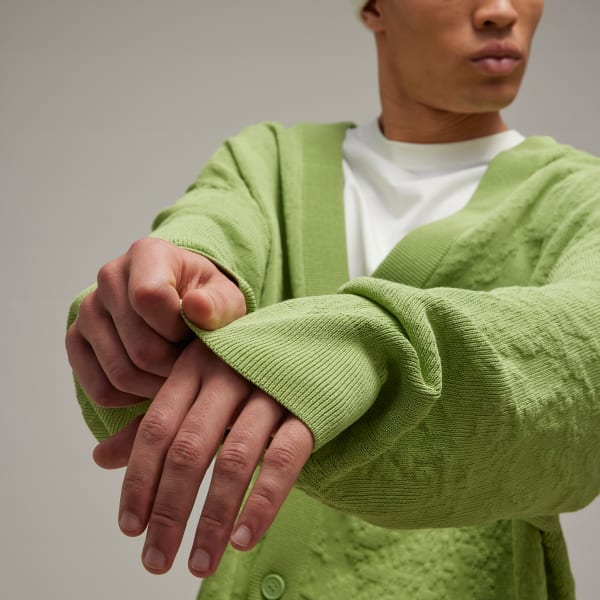 adidas Y-3 Knit Cardigan - Green | Free Shipping with adidas Y-3 Knit Cardigan - Green | Free Shipping with