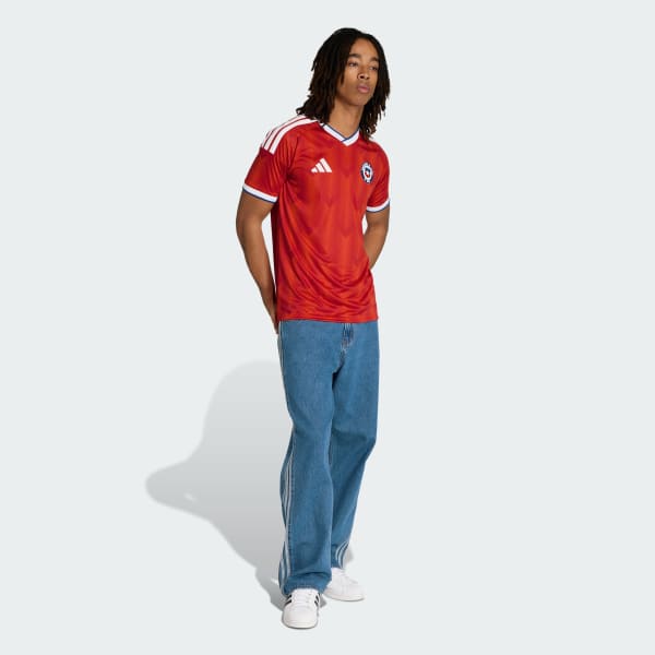 Rojo Camiseta primera equipación Chile 26