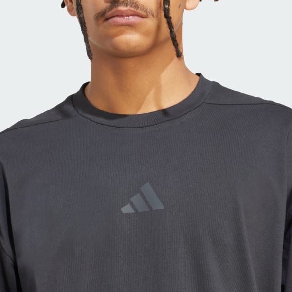 adidas Power Oversize Tee - Black | Free Shipping with