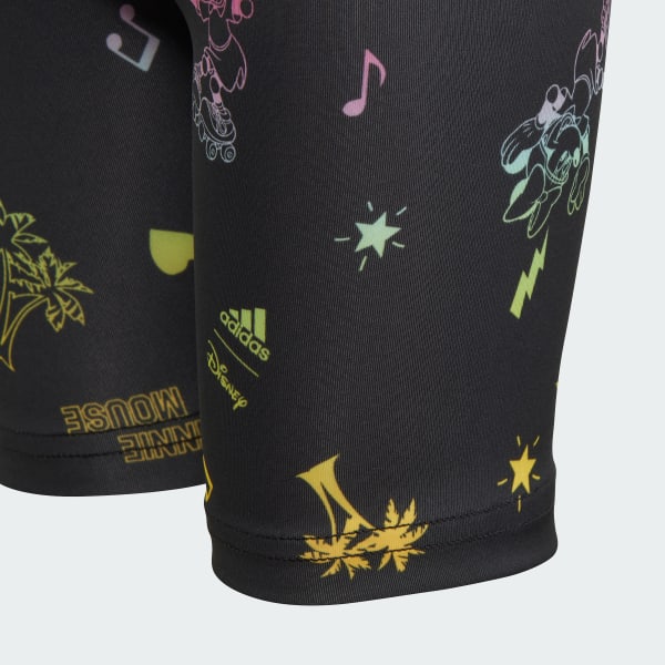 Negro Mallas Cortas adidas x Disney Minnie Mouse Corte Medio