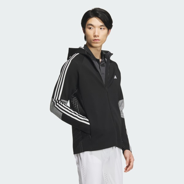 Black 프라임니트 후드 재킷