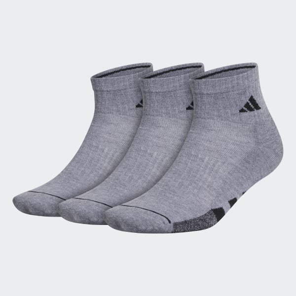adidas Cushioned Quarter Socks 3 Pairs - Grey | Men's Training | adidas US