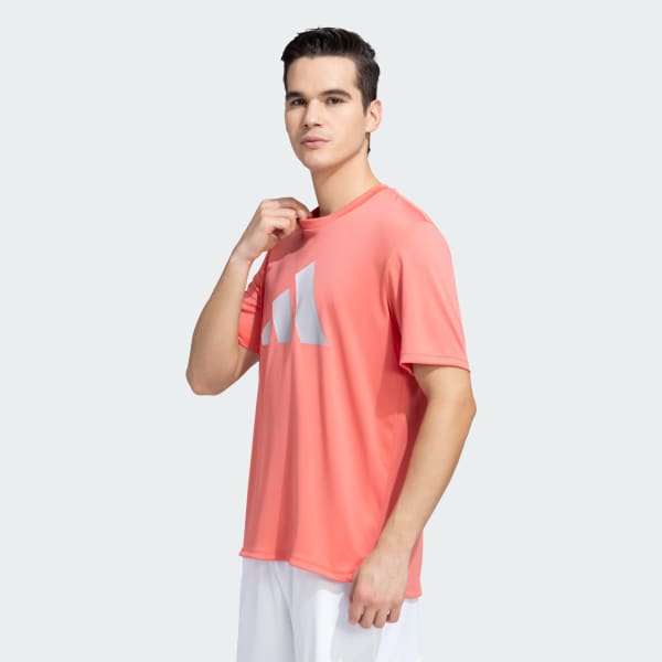 Red 3 Bars AEROREADY Tee
