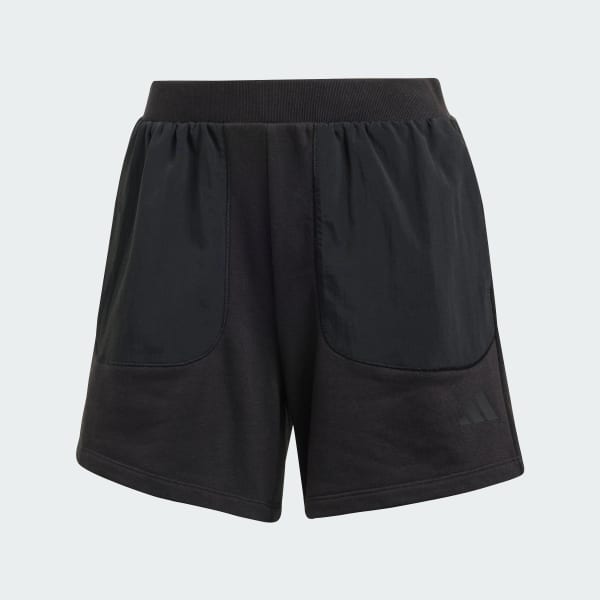 Đen Quần Short Đa Chất Liệu City Escape