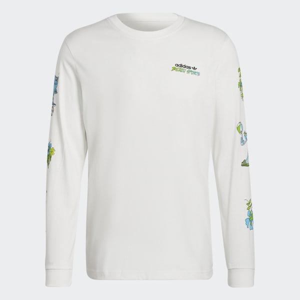 Bianco Maglia Graphic Stoked Fish Long Sleeve MLW54
