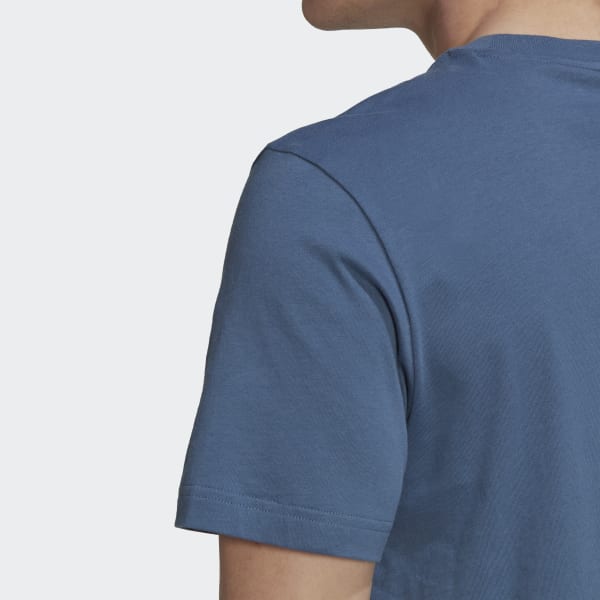 blauw All Blacks Rugby Katoenen T-shirt IYP56
