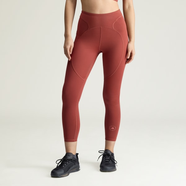 Kirmizi adidas by Stella McCartney Training 7/8 Tayt